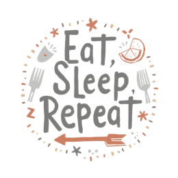 quotes eat sleep repeat SVG PNG design