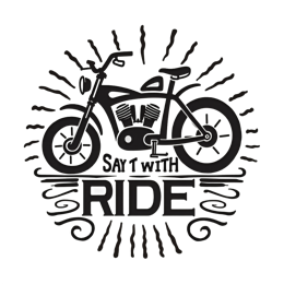 biking motorcycle shirt SVG PNG design with bold lettering