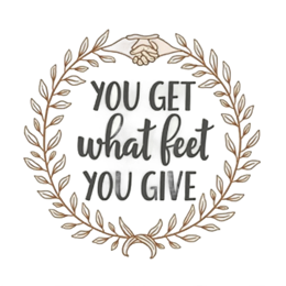 handwriting inspiration wreath SVG PNG design with bold lettering, black floral elements