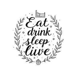 sleep quotes SVG PNG design with hand-drawn style, black and white floral elements, an uplifting message
