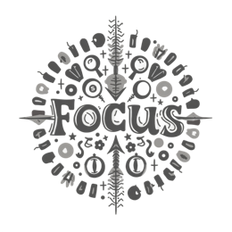 focus SVG PNG design with bold lettering