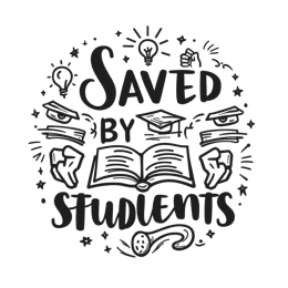 students saved by SVG PNG design with hand-drawn style, bold lettering