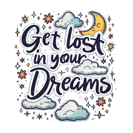 quotes dreams SVG PNG design with bold lettering