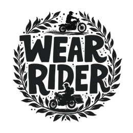 rider motorcycle SVG PNG design with hand-drawn style, bold lettering, black and white floral elements