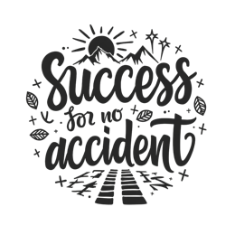 success motivation inspiration SVG PNG design with hand-drawn style, bold lettering, black and white floral elements