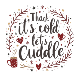 quotes cuddle SVG PNG design with hand-drawn style, bold lettering
