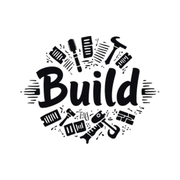 build tools creativity SVG PNG design with hand-drawn style, bold lettering