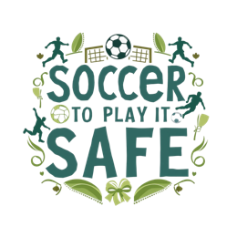 soccer safe SVG PNG design with bold lettering