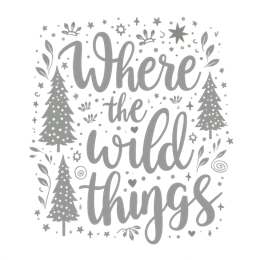 nature forest SVG PNG design with bold lettering