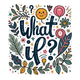 doodles what if SVG PNG design with floral elements