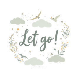 quotes clouds flora SVG PNG design with hand-drawn style, floral elements