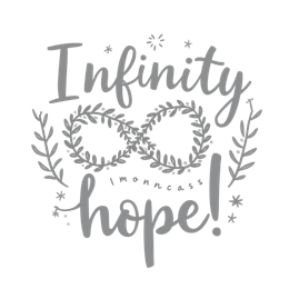 infinity hope floral SVG PNG design with hand-drawn style, bold lettering, floral elements