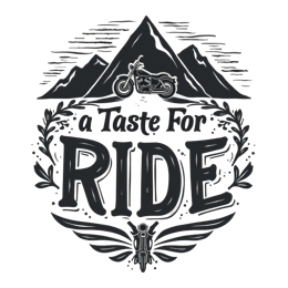 motorcycle adventure SVG PNG design with hand-drawn style, bold lettering, black and white floral elements