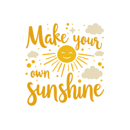 quote sunshine SVG PNG design with bold lettering, an uplifting message