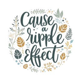 quotes effect leafs SVG PNG design with hand-drawn style, green floral elements, an uplifting message