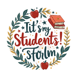students teacher SVG PNG design with hand-drawn style, red and green floral elements, an uplifting message