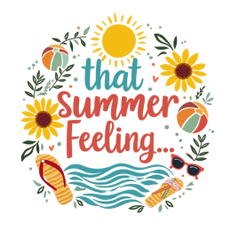 summer sunflowers SVG PNG design with white and red floral elements
