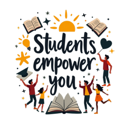 students empower you SVG PNG design with bold lettering