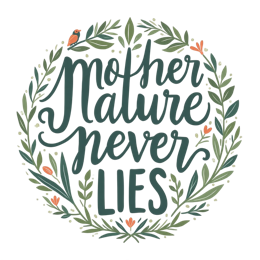 quotes nature SVG PNG design with hand-drawn style, red and green floral elements