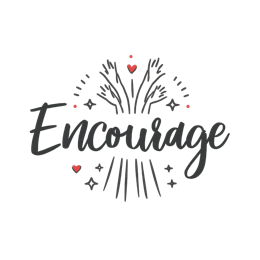 encourage positive energy SVG PNG design with hand-drawn style, bold lettering, an uplifting message