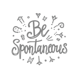 spontaneous quote SVG PNG design with bold lettering, an uplifting message