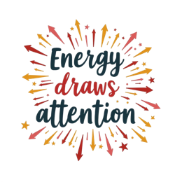 energy draws attention SVG PNG design