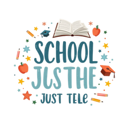 school illustration quotes SVG PNG design with bold lettering