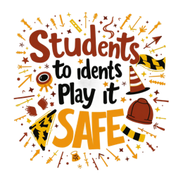 students play it safe SVG PNG design with bold lettering