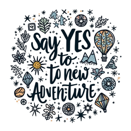 inspiration adventure SVG PNG design with bold lettering