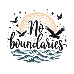 no boundaries SVG PNG design with bold lettering
