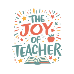 teacher joy SVG PNG design with bold lettering