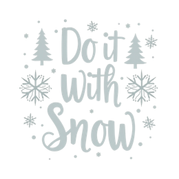 snow trees SVG PNG design
