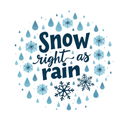snow rain SVG PNG design