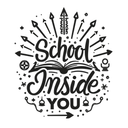 school inside yourself SVG PNG design with hand-drawn style, bold lettering