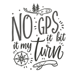 navigational quote SVG PNG design with hand-drawn style
