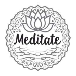 peace lotus flower SVG PNG design with bold lettering, black and white floral elements