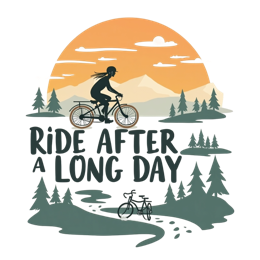 nature biking SVG PNG design with bold lettering