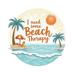 beach therapy sun SVG PNG design