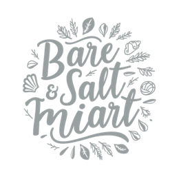 bare salt SVG PNG design with hand-drawn style, white floral elements