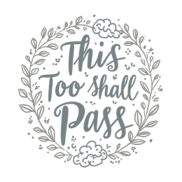 motivational handlettering wreath SVG PNG design with hand-drawn style, white floral elements
