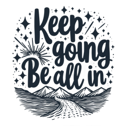 quotes inspiration landscape SVG PNG design with bold lettering, an uplifting message