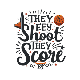basketball shootscore SVG PNG design with bold lettering