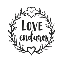 love quotes floral SVG PNG design with bold lettering, black and white floral elements