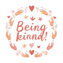 kindness flower SVG PNG design with hand-drawn style, bold lettering, floral elements