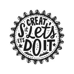 creative motivation SVG PNG design with bold lettering