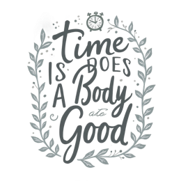 time body good floral SVG PNG design with hand-drawn style, floral elements