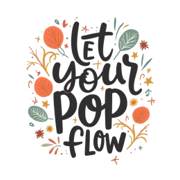 typography floraldecor floral SVG PNG design with bold lettering, black and white floral elements, an uplifting message