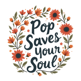 flower pop saves your soul SVG PNG design with bold lettering, orange and green floral elements, an uplifting message