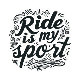 ride quote SVG PNG design with hand-drawn style, bold lettering