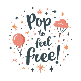 pop balloon stars SVG PNG design